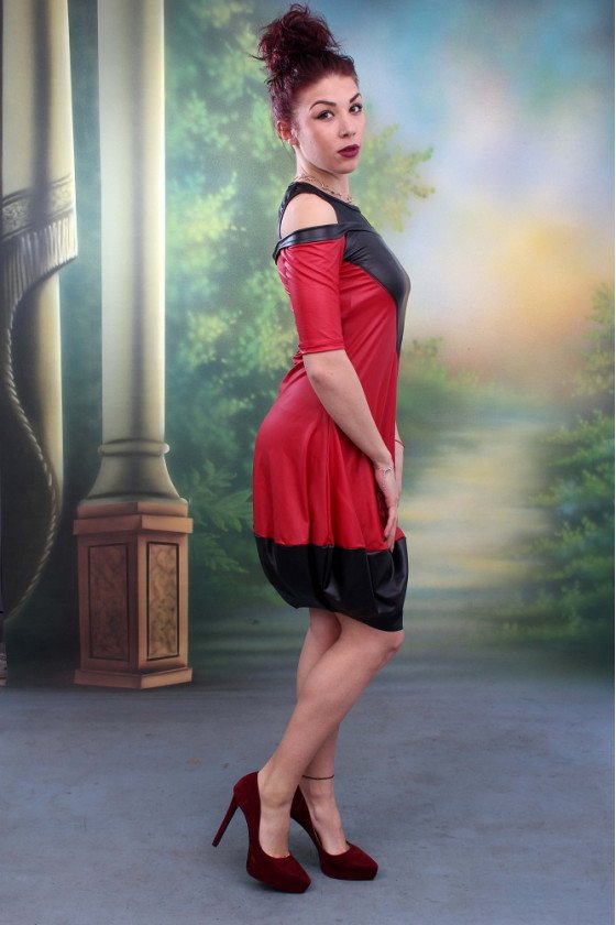 КОЖЕНА РОКЛЯ МАГНОЛИЯ